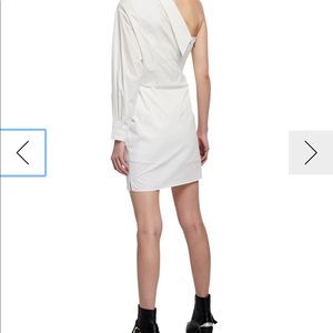 RTA asymmetrical corset shirt dress